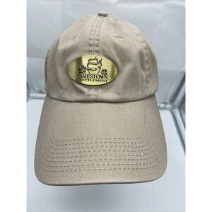 Tan Khaki Jamestown Settlement Baseball Hat Cap Adjustable Strap-back Jhats